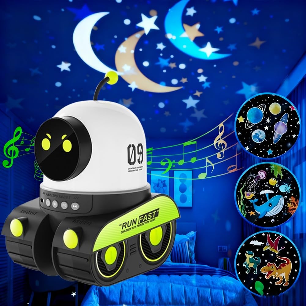 PROYECTOR ROBOT CON BLUETOOTH
