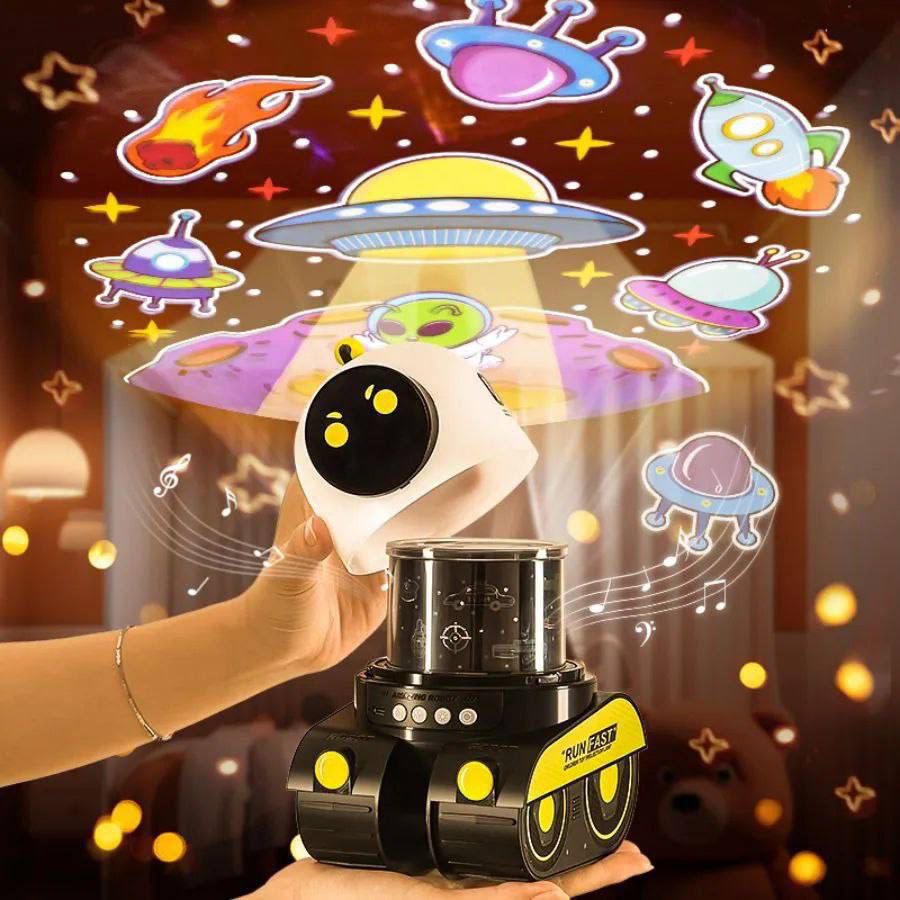 PROYECTOR ROBOT CON BLUETOOTH